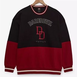 Unisex Marvel Daredevil Logo Panel Crewneck -‎ BoxLunch Exclusive